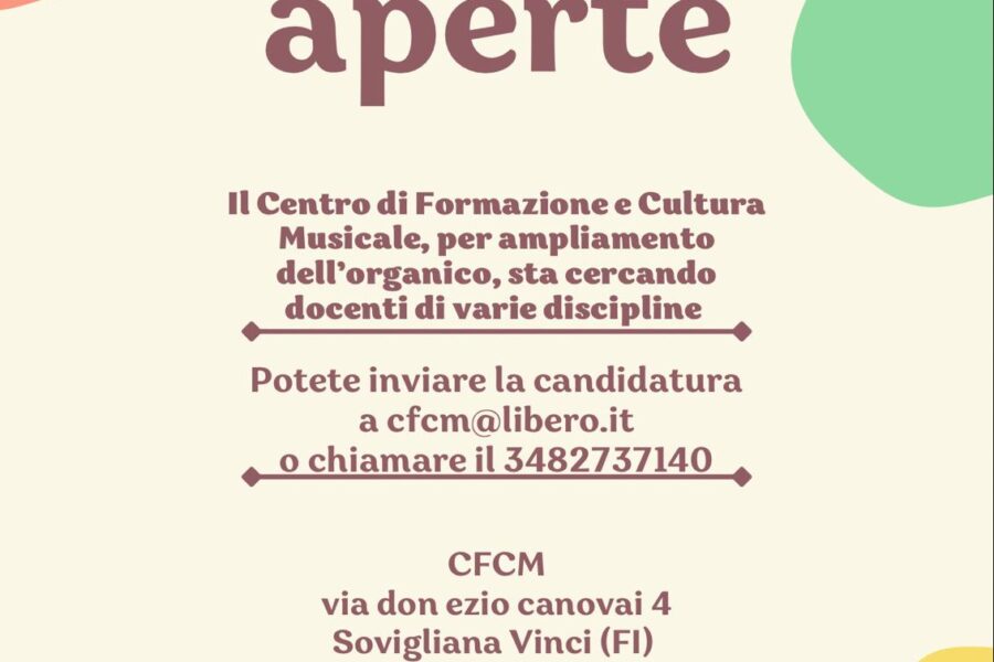 Cerchiamo NUOVI DOCENTI in varie discipline